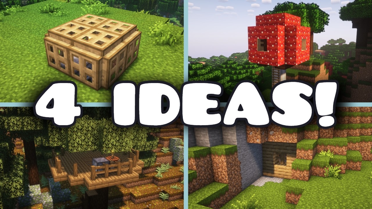 The Best First Night Minecraft Houses!