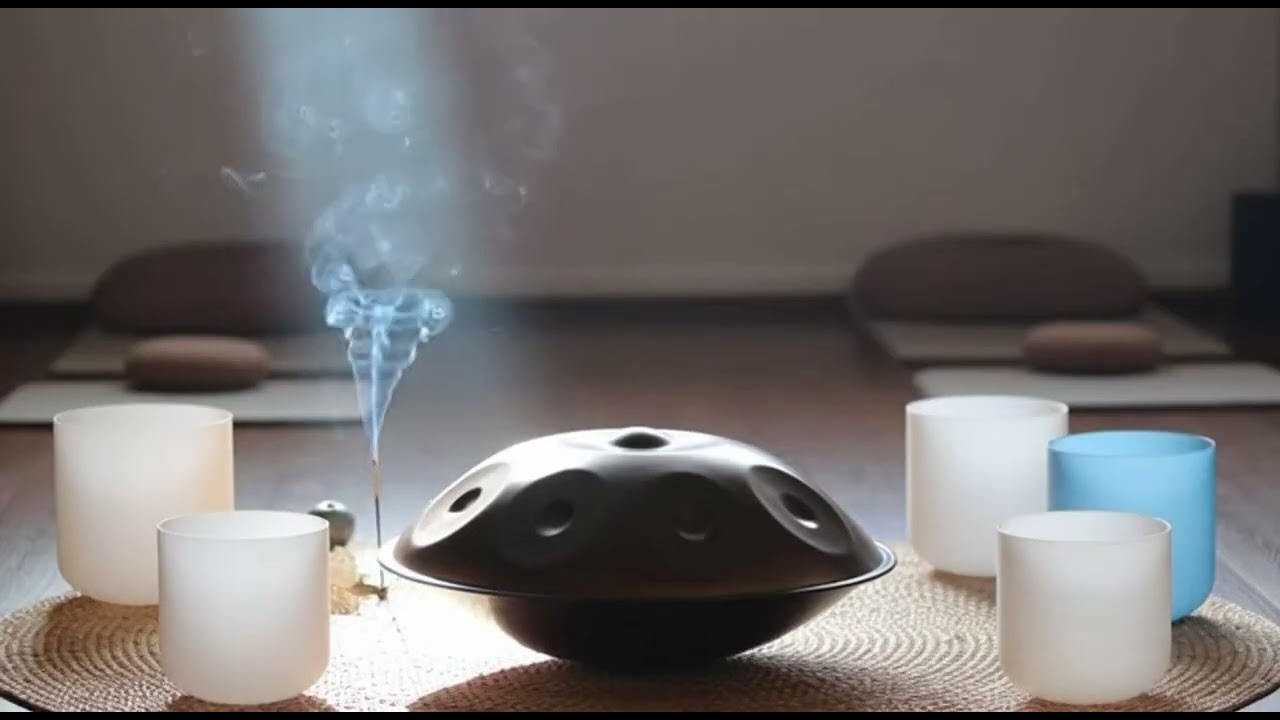 Handpan Meditation Music — Deep Relaxation & Nervous System Calm | Quartz Bowls Healing Ambience