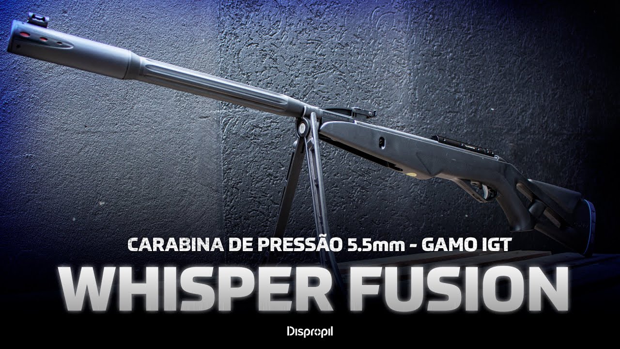Carabina de Pressão Whisper Fusion Igt Gás Ram 5.5mm – Gamo (REVIEW E TESTE)
