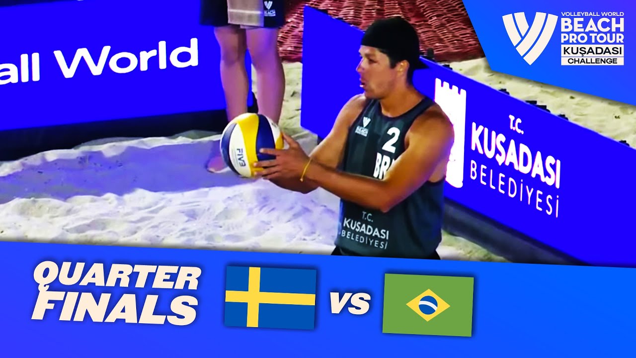 Åhman/Hellvig vs. Evandro/Álvaro Filho - Quarterfinal Highlights Kusadasi 2022 #BeachProTour