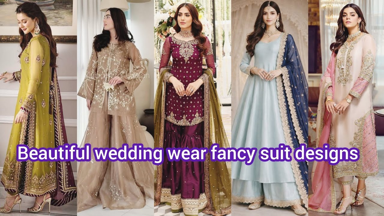 Latest fancy suit designs for weddings 2026/beautiful wedding wear fancy dress designs 