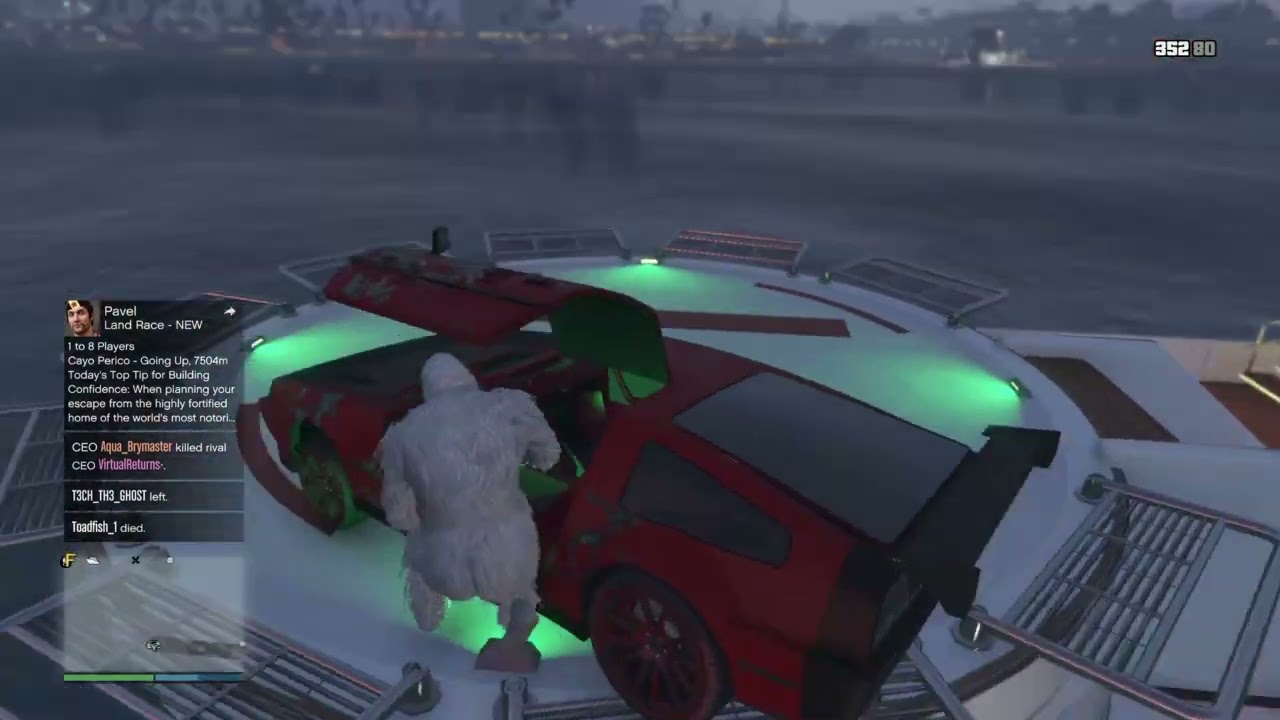 Got him on the yacht