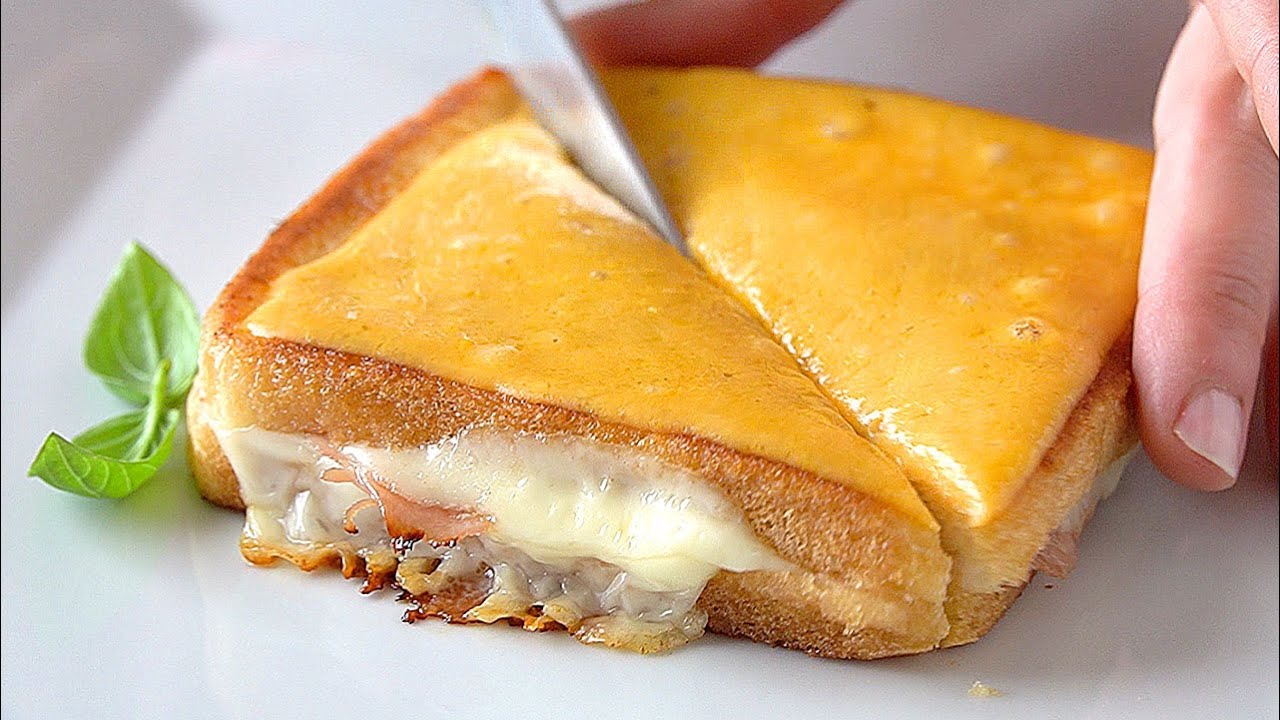 5 FÁCILES SANDWICHES para el desayuno o cena rápida. Hechos en la sartén, sin horno y sin tostadora