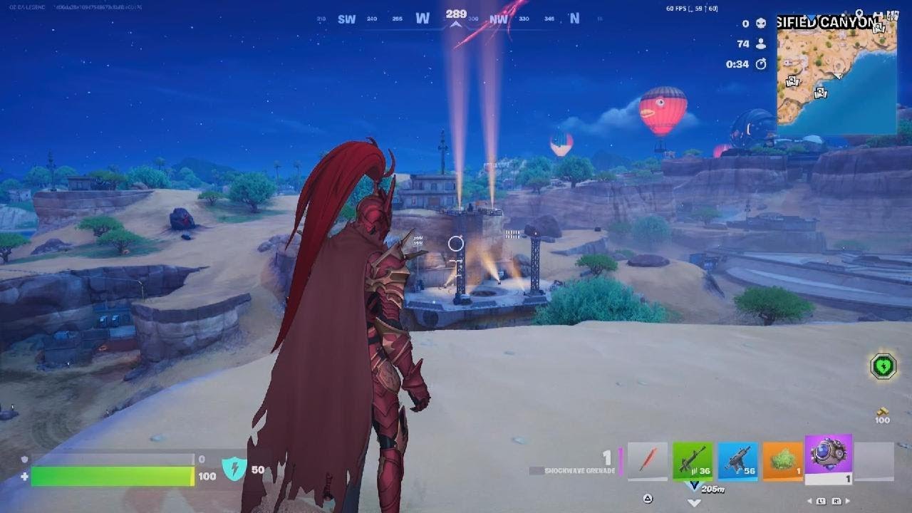 Fortnite rocket launch