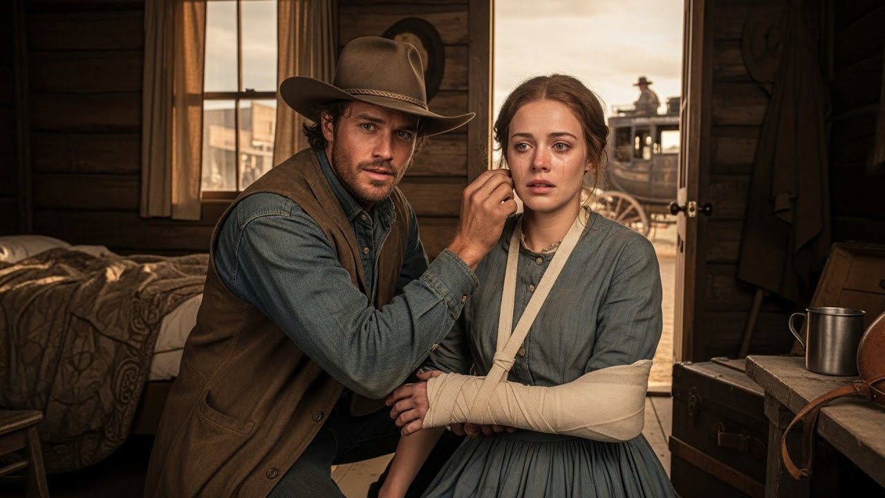 Mail-Order Bride Arrived With A Broken Arm, The Cowboy Set The Bone And Asked 