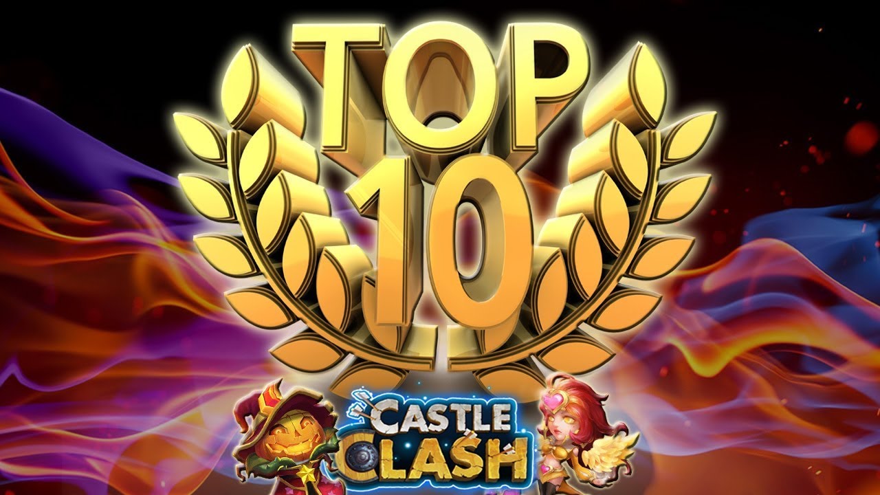 TOP 10 EROI MIGLIORI DEL GIOCO (NO SHOP) - Castle Clash ITA
