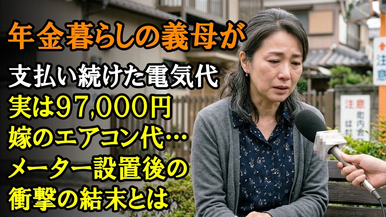 年金暮らしの義母が払った電気代、実は97,000円は嫁のエアコン代でした…メーター設置後の結末