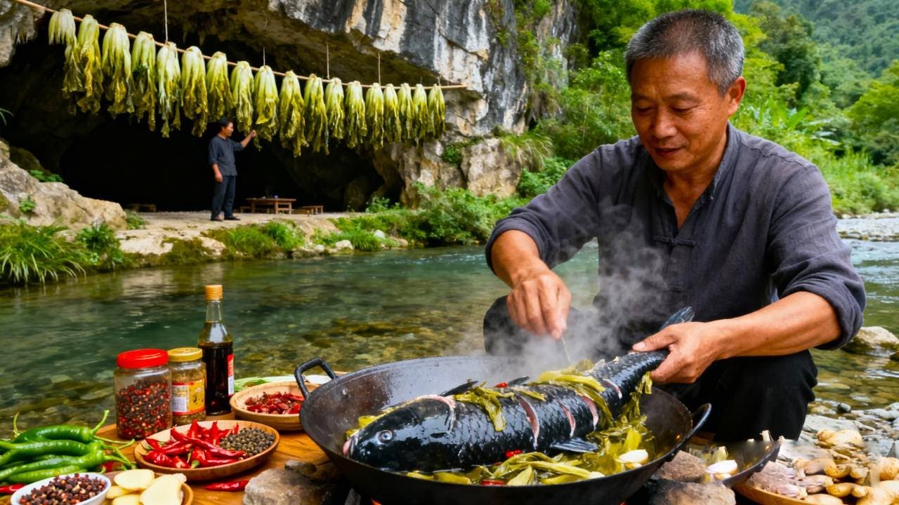 用黑鱼做的酸菜鱼才有灵魂，丰收季用一份酸菜鱼调味农活的辛苦哦Real Sauerkraut Fish needs blackfish. A bowl revives a weary harvest