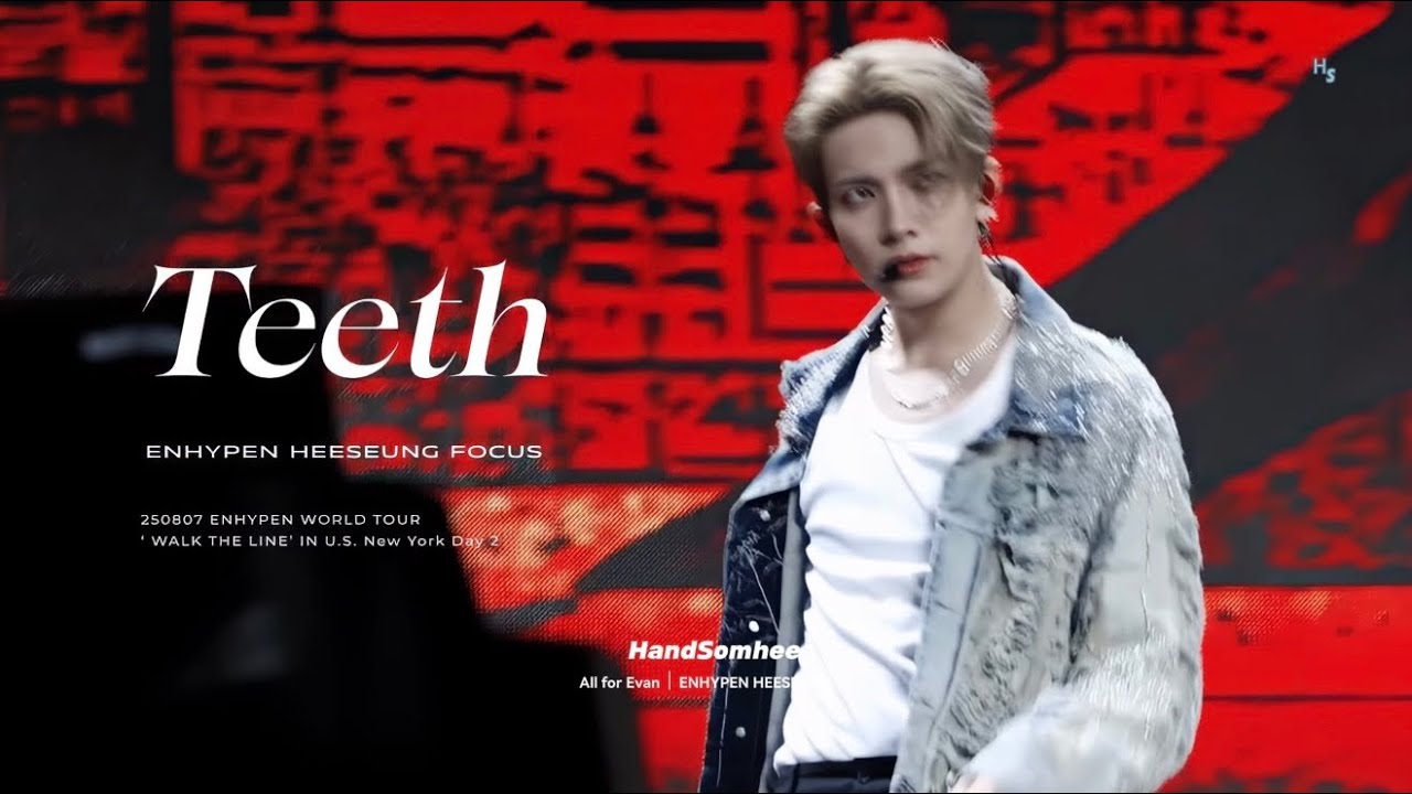 엔하이픈 희승 'TEETH' 직캠 | 250808 WORLD TOUR ’ WALK THE LINE‘ IN U.S. New York ENHYPEN HEESEUNG FANCAM