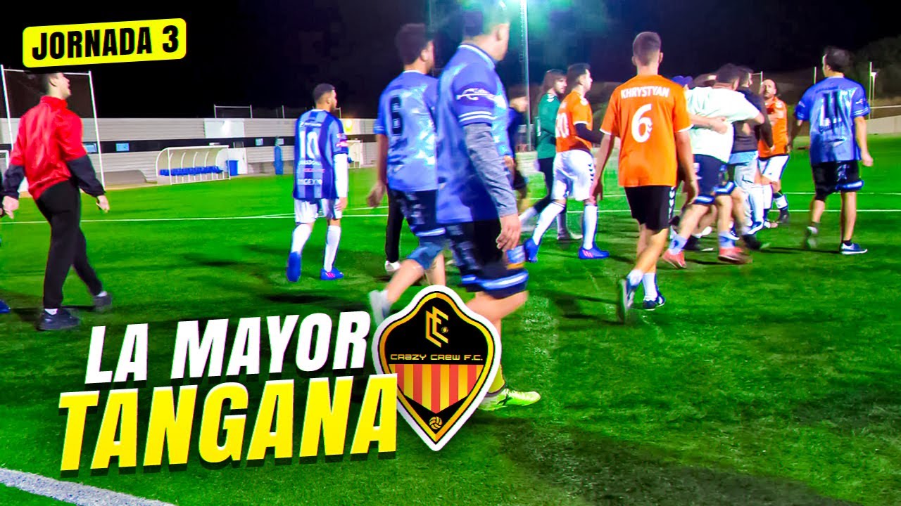 🤬 LA MAYOR TANGANA *LIGA J3* Partido F&uacute;tbol Crazy Crew FC
