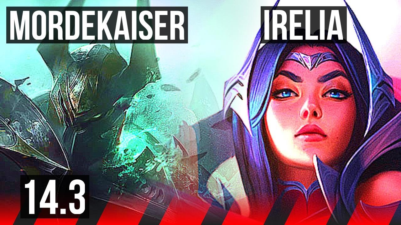 MORDE vs IRELIA (TOP) | 9 solo kills, 11/1/2, Legendary | NA Challenger | 14.3