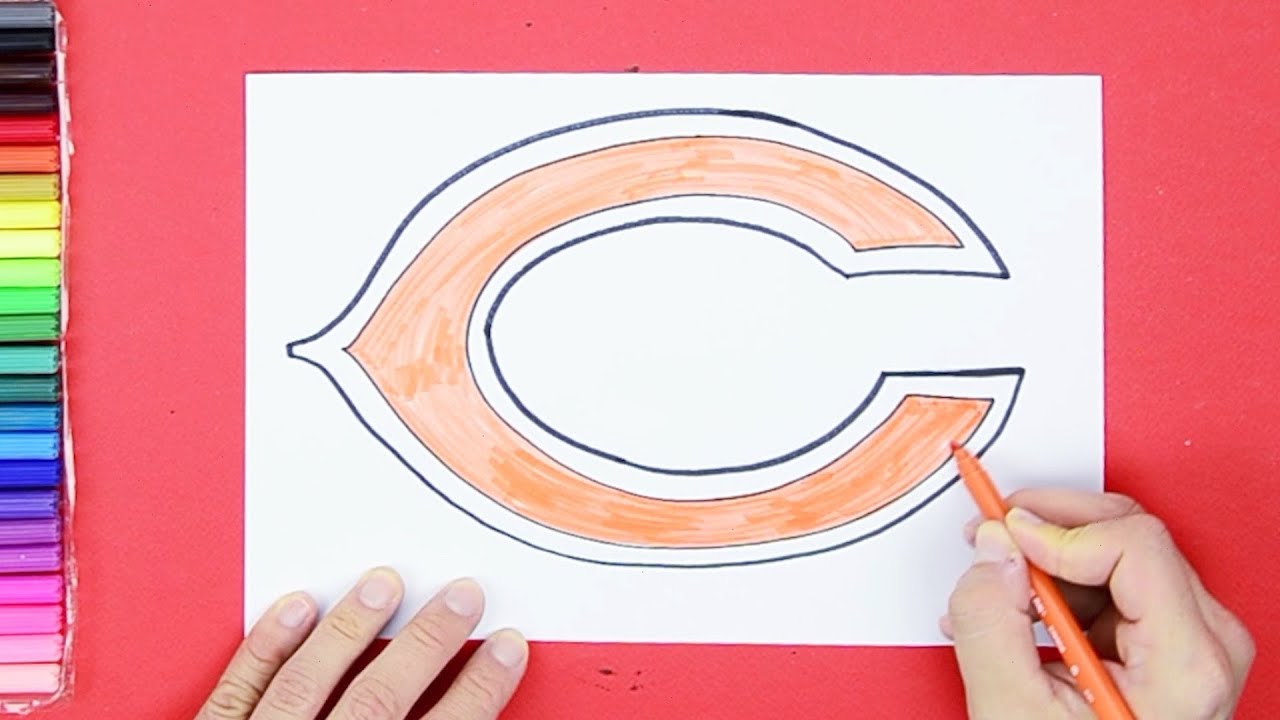 How to draw Chicago Bears Logo (NFL Team)