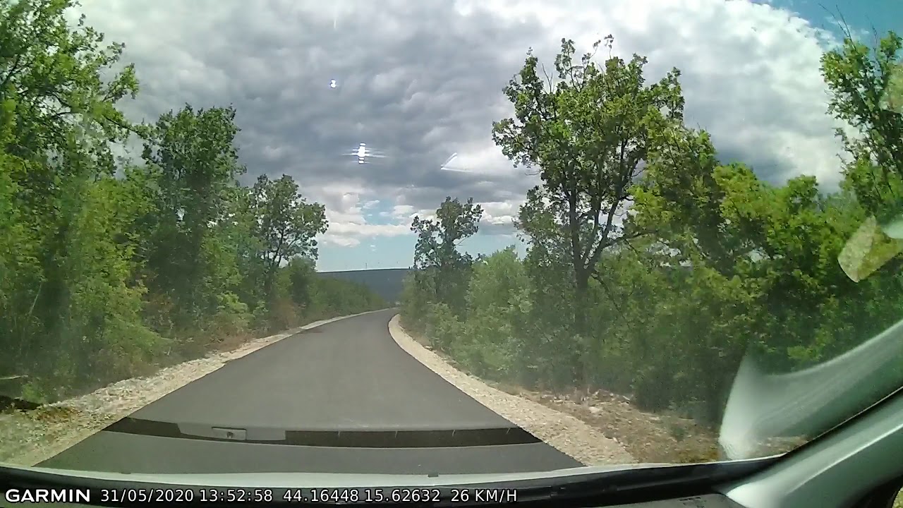 DRIVE #1074: Ribnica-Crna Punta (Kruševo) (Croatia) (timelapse 4x) *Read Description*