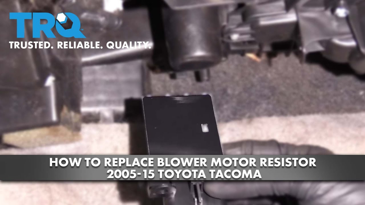 Как заменить резистор электродвигателя вентилятора Toyota Tacoma 05-15