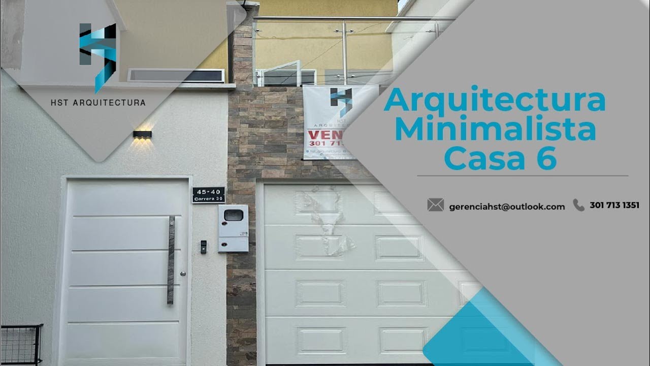 Arquitectura Minimalista - Casa 6 (Área 5 x 30 Mts. Moderna y Funcional - Barrancabermeja, Colombia)