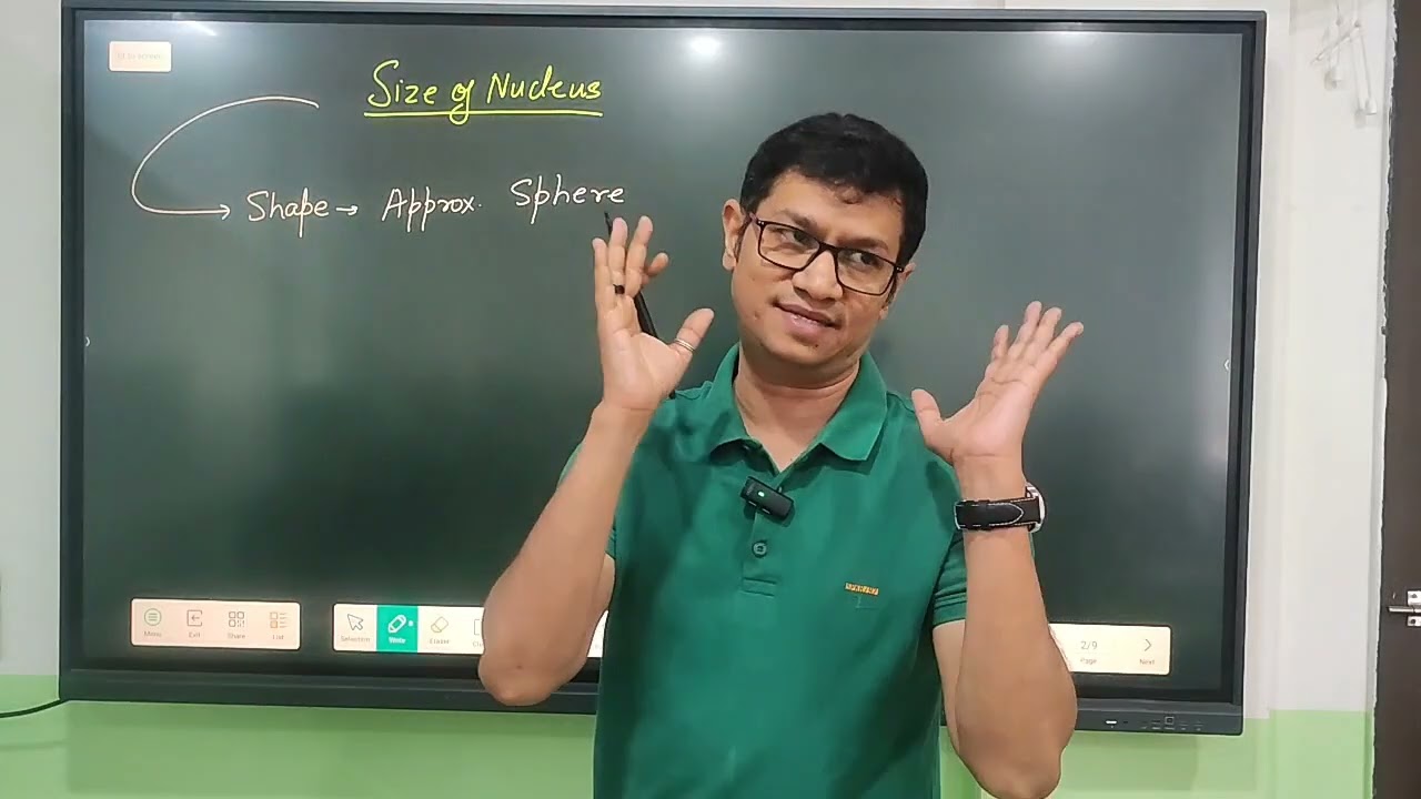 Grade-12 physics class on 7th September (Nucleus)