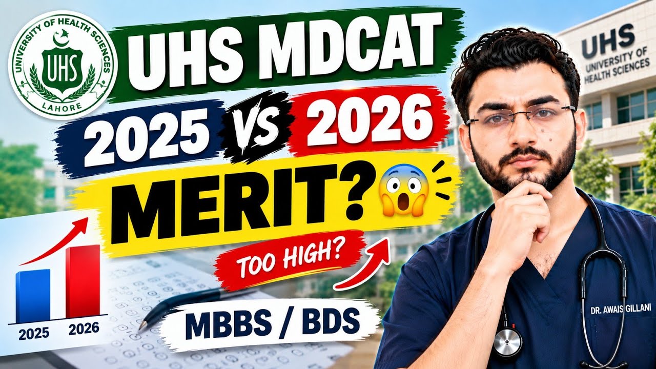 UHS MDCAT 2025 vs 2026 🚨 Merit Analysis | Too High Merit?