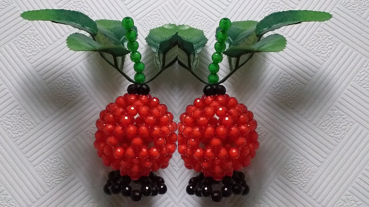 পুতির ডালিম টিউটোরিয়াল/পুতির আনার/Beaded pomegranate or dalim tutorial/beaded fruits/পুতির ফল/পুতি
