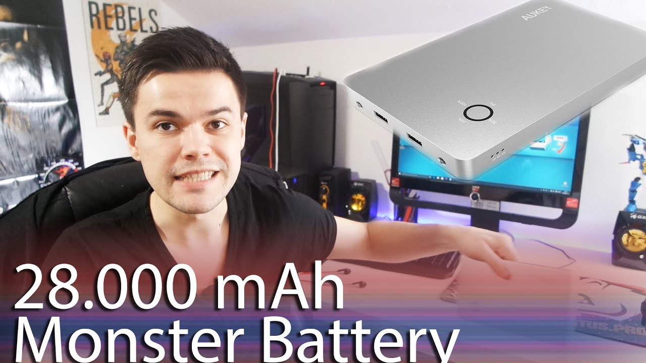 Insane 28000mah Power Bank Multi-voltage (5v 12v 16v 19v) Aukey