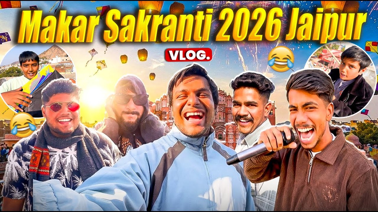 Day🪁 vs Night🎇 Jaipur Makar Sankranti 2026  | Jaipur kite festival and Night View vlog ✨