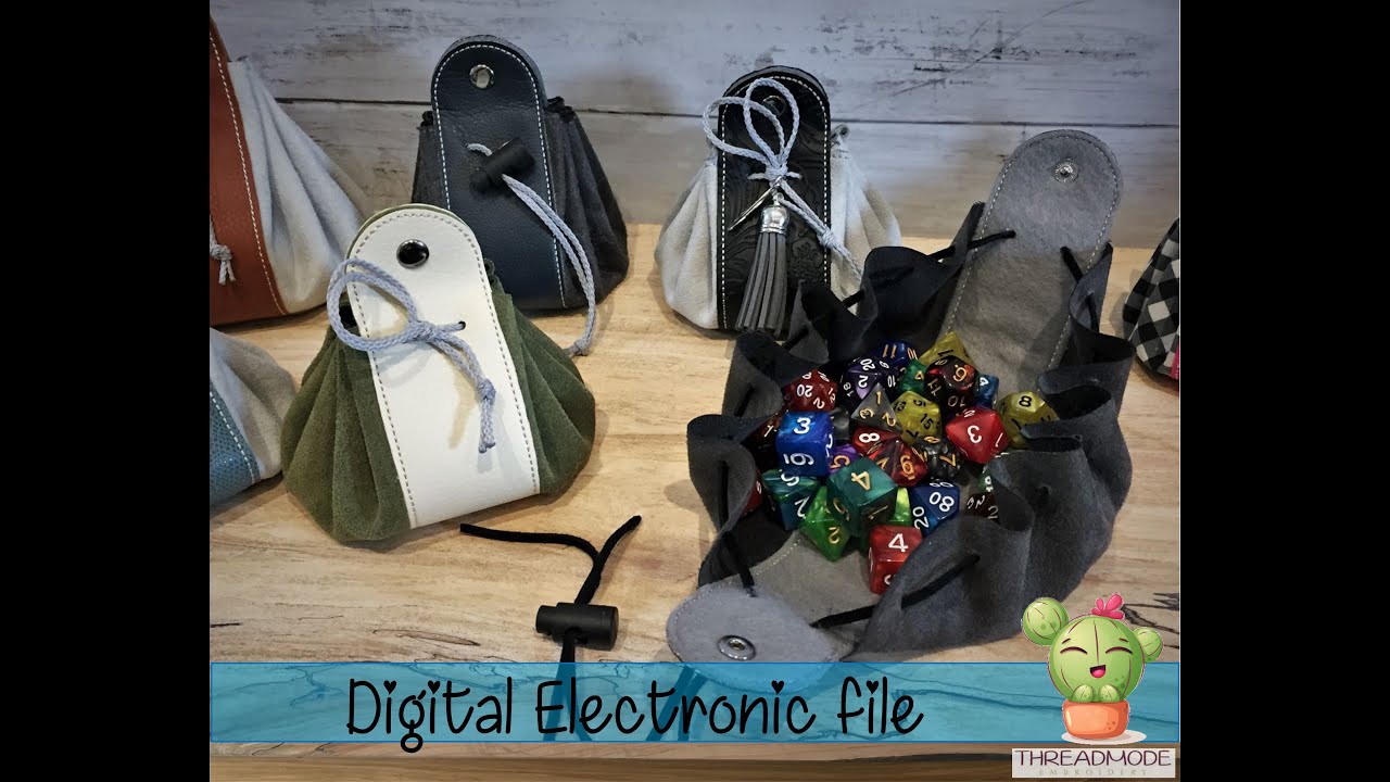 How to make a Dice Pouch - Dice Bag Embroidery Pattern