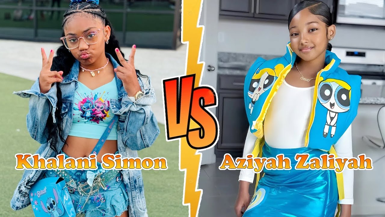 Khalani Simon (Lani Love) VS Aziyah Zaliyah Transformation 2025 ✪ From Baby To Now &hearts;︎