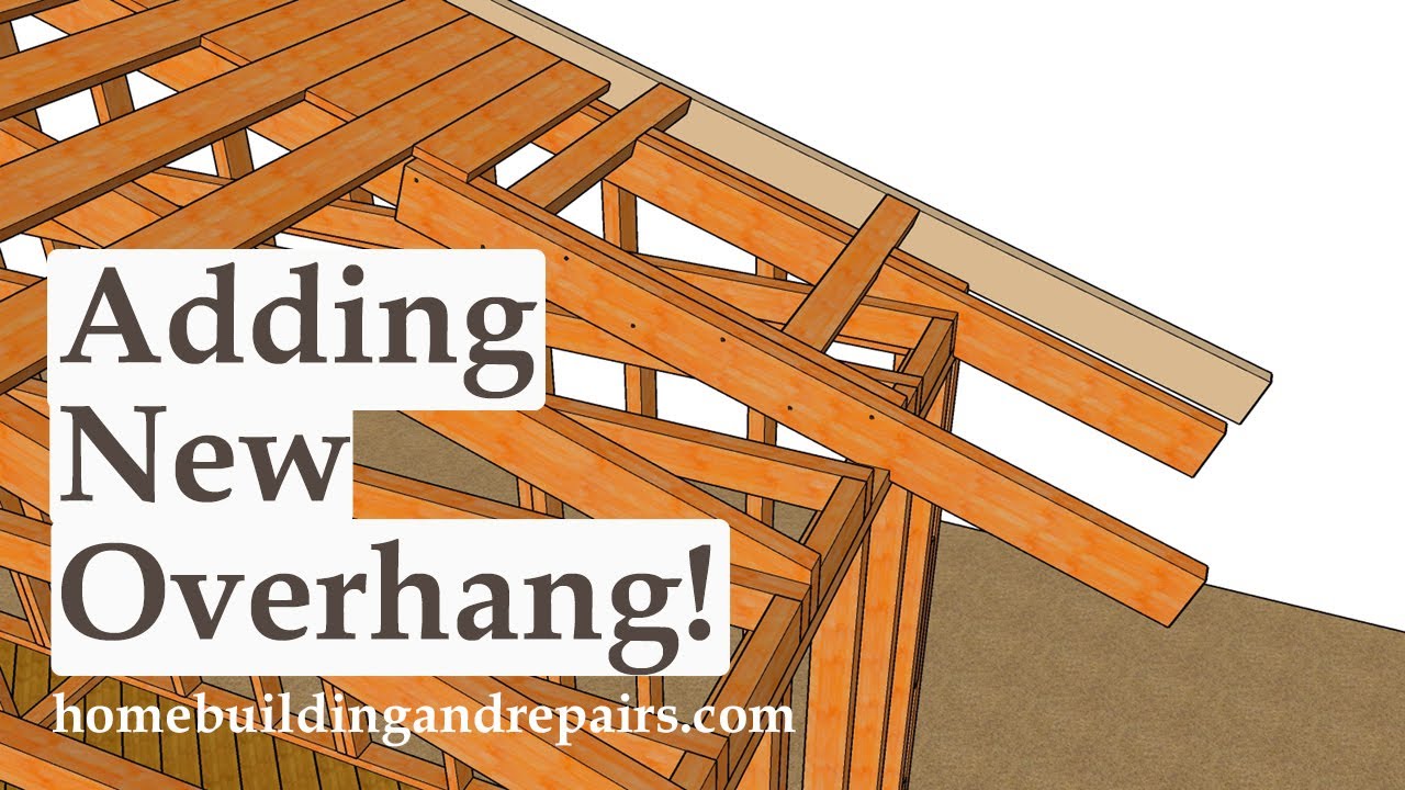 How To Add Roof Overhang Using Extender Boards To House Without One - Old House Remodeling Part 8