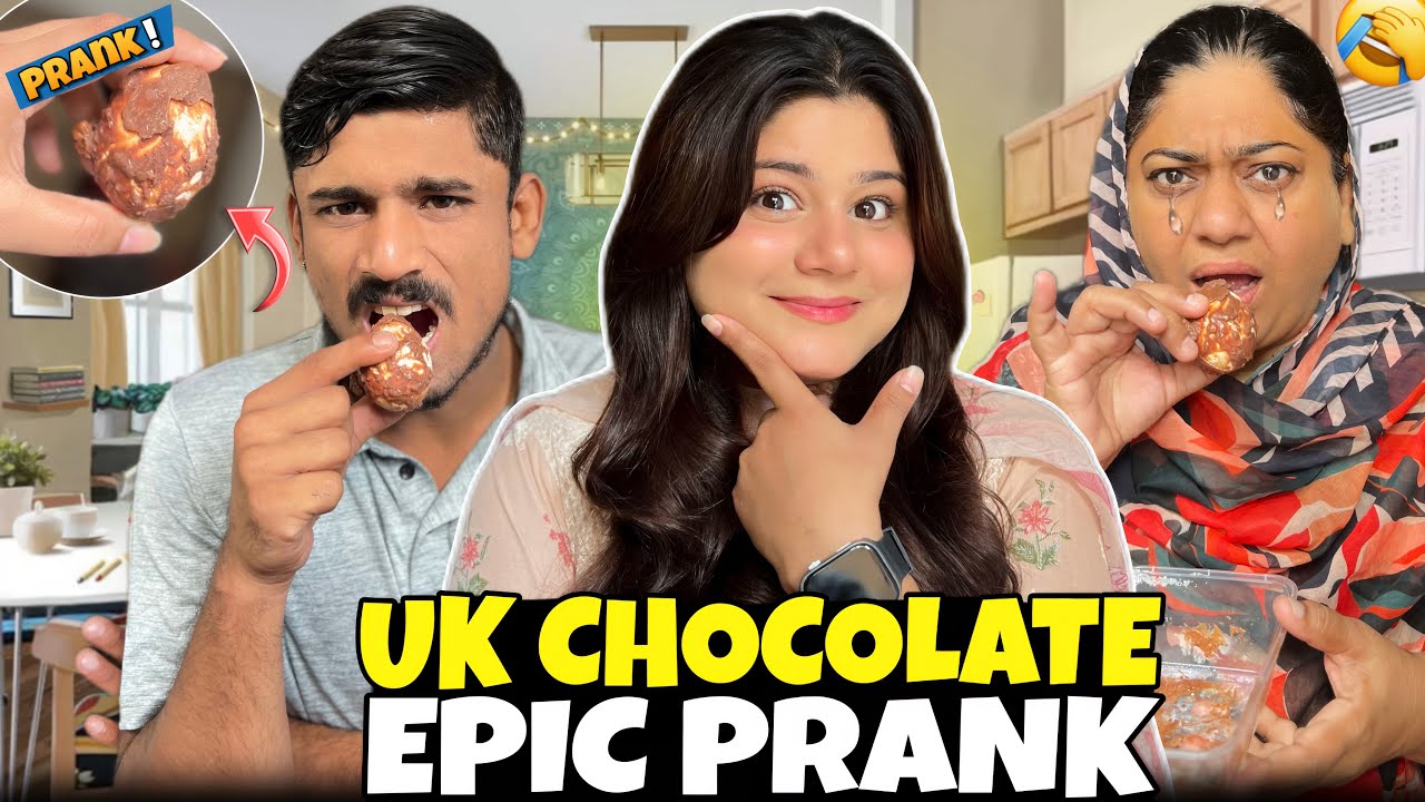 UK Chocolate Prank Gone Wrong With Mama & Bhai| Mama’s Hilarious Reaction – Laughing Nonstop! 😂🥚