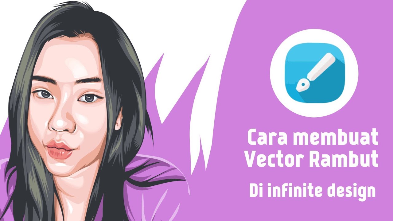 Tutorial Vector Part #1 : How to vector hair | Normal Speed | Infinite design