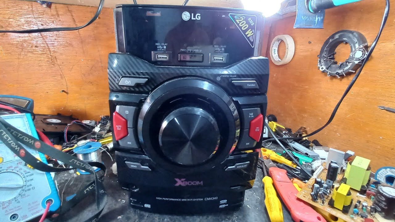 🏀Mini system LG Cm4340 Não liga