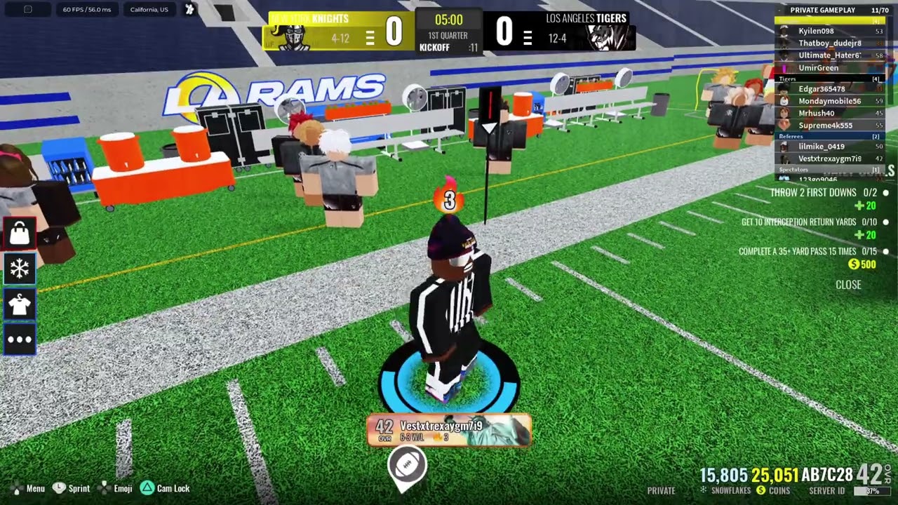 🏈Universe Football Season Game 1🏈