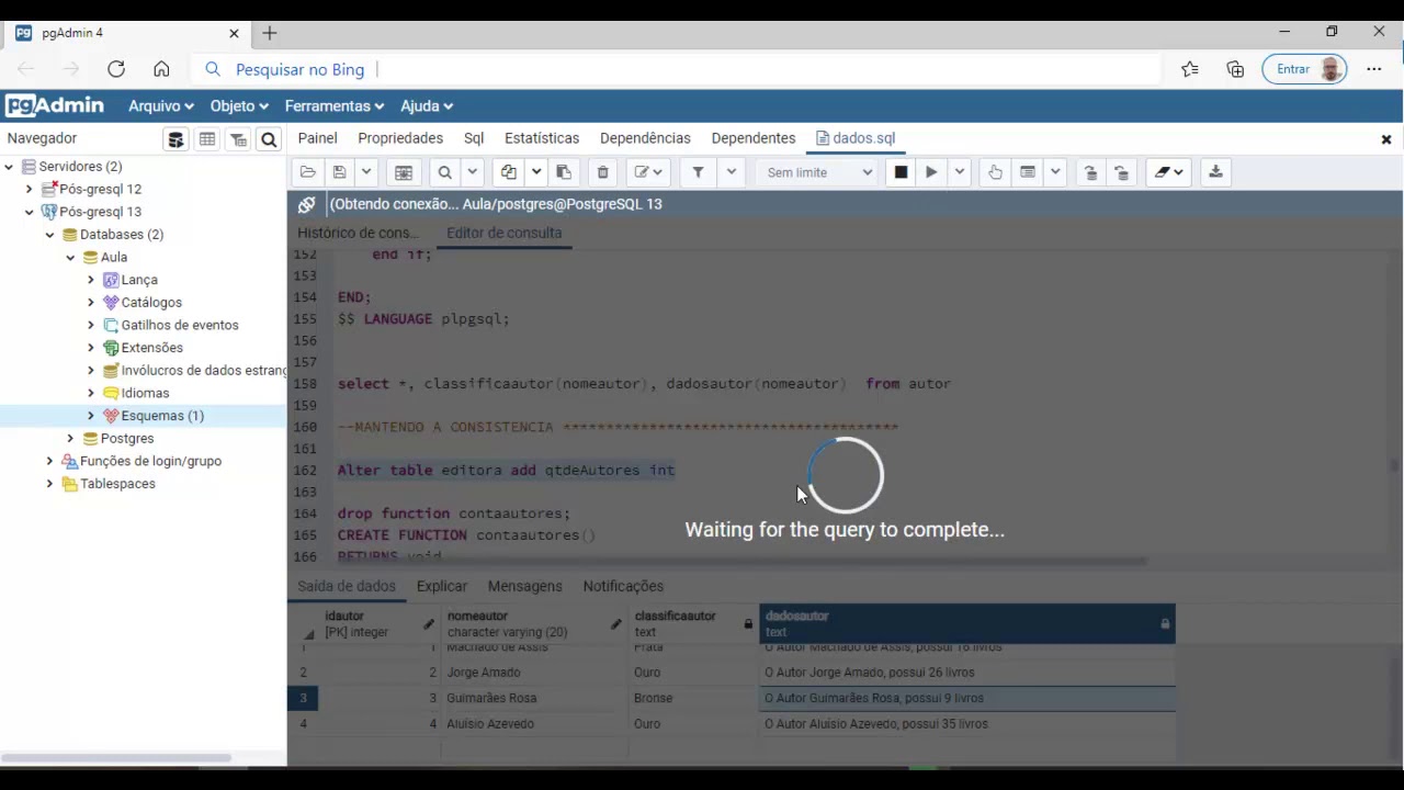 Postgresql funções - Prática