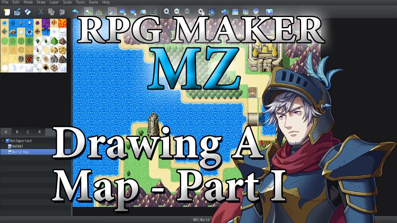 Урок по RPG Maker MZ №1 — Рисование карты!