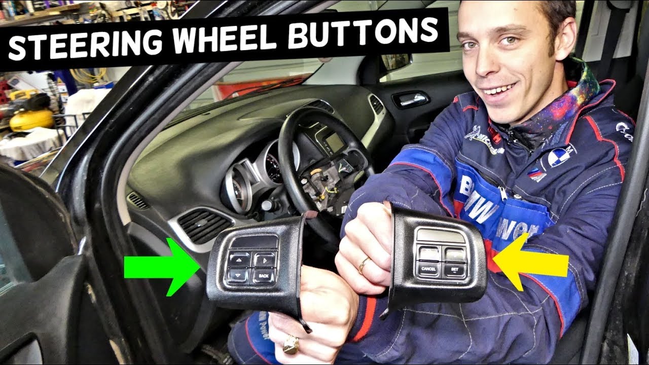 DODGE JOURNEY CRUISE CONTROL SWITCH STEERING WHEEL CONTROLS REPLACEMENT REMOVAL | FIAT FREEMONT