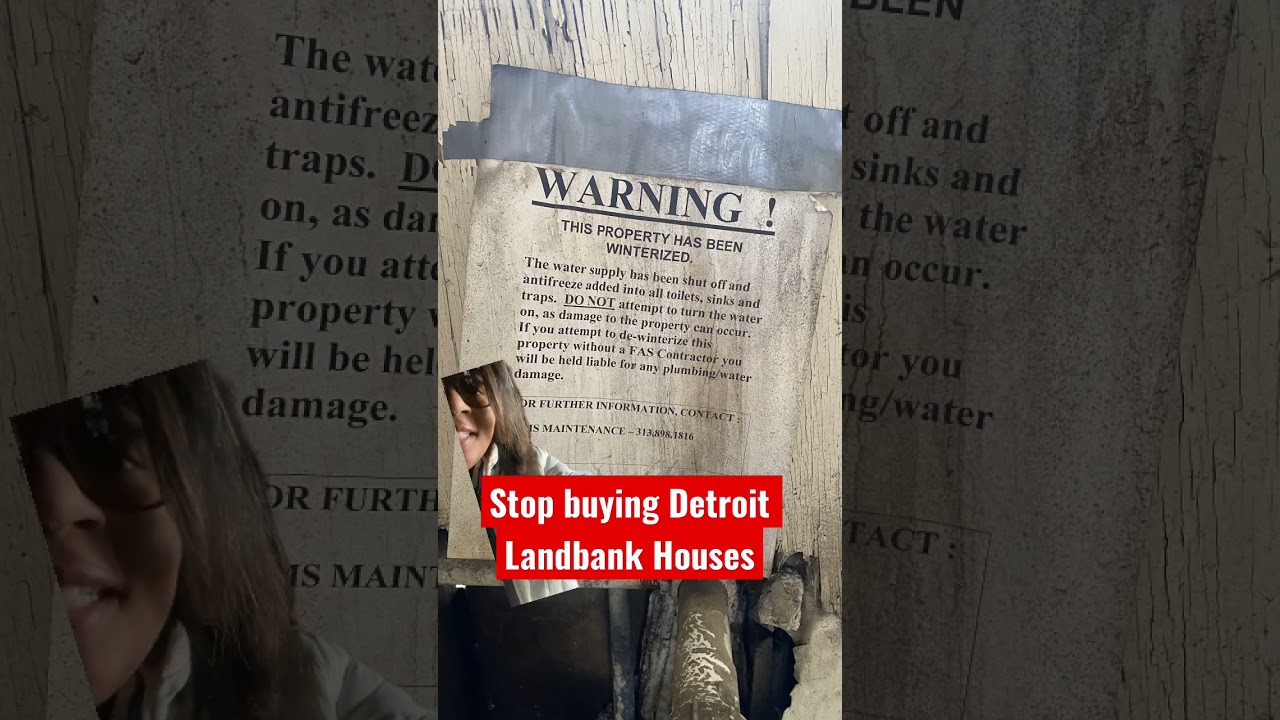 Stop buying Detroit Land bank houses
