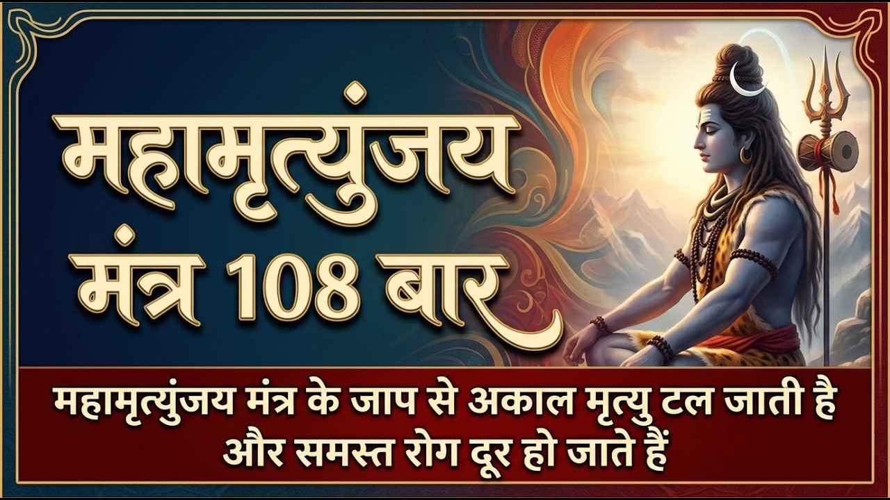 महामृत्युंजय मंत्र 108 times | Mahamrityunjay mantra 108 times fast | maha mrityunjay mantra