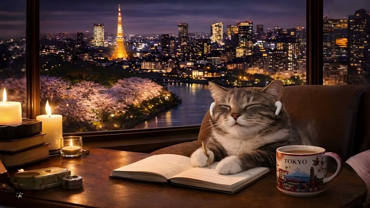 Study With Komi in Tokyo 🇯🇵 Calm Lofi Music for Focus Study and Night Sessions