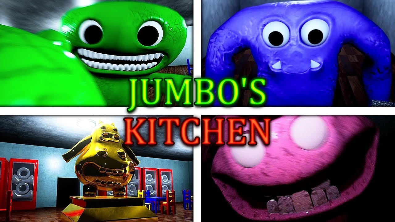 Jumbo's Kitchen - All Jumpscares + Ending (Garten of Banban Fanmade)