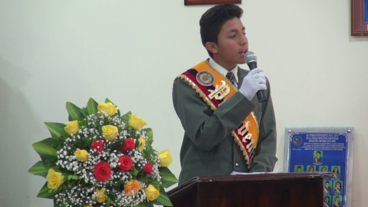 Kevin Romero Presidente del Consejo Estudiantil 2017 2018