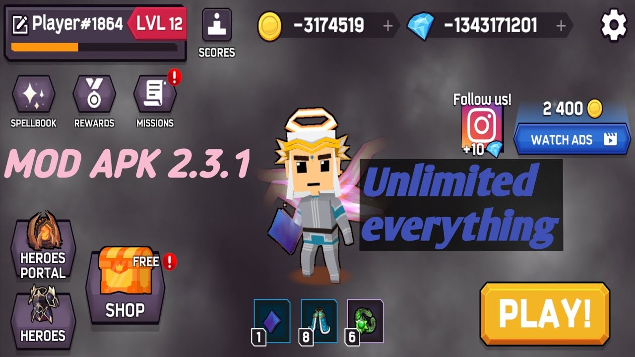 Magica.io Mod apk 2.3.1 latest hack unlimited coins 💰 diamons and everything Super Gamer
