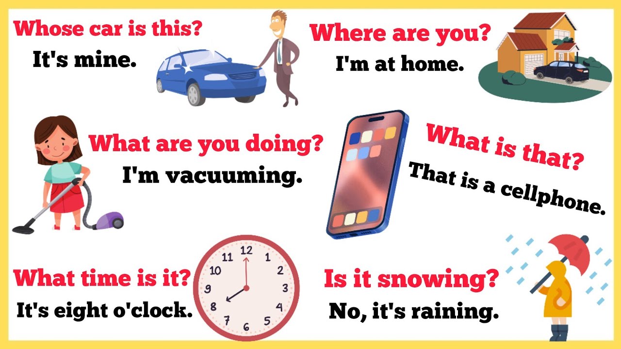 Daily Use English Questions and answers | Common English conversations