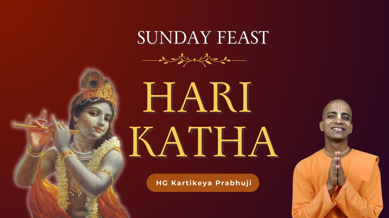 Sunday Feast | Harikatha and Book launch | HG Kartikeya Prabhuji