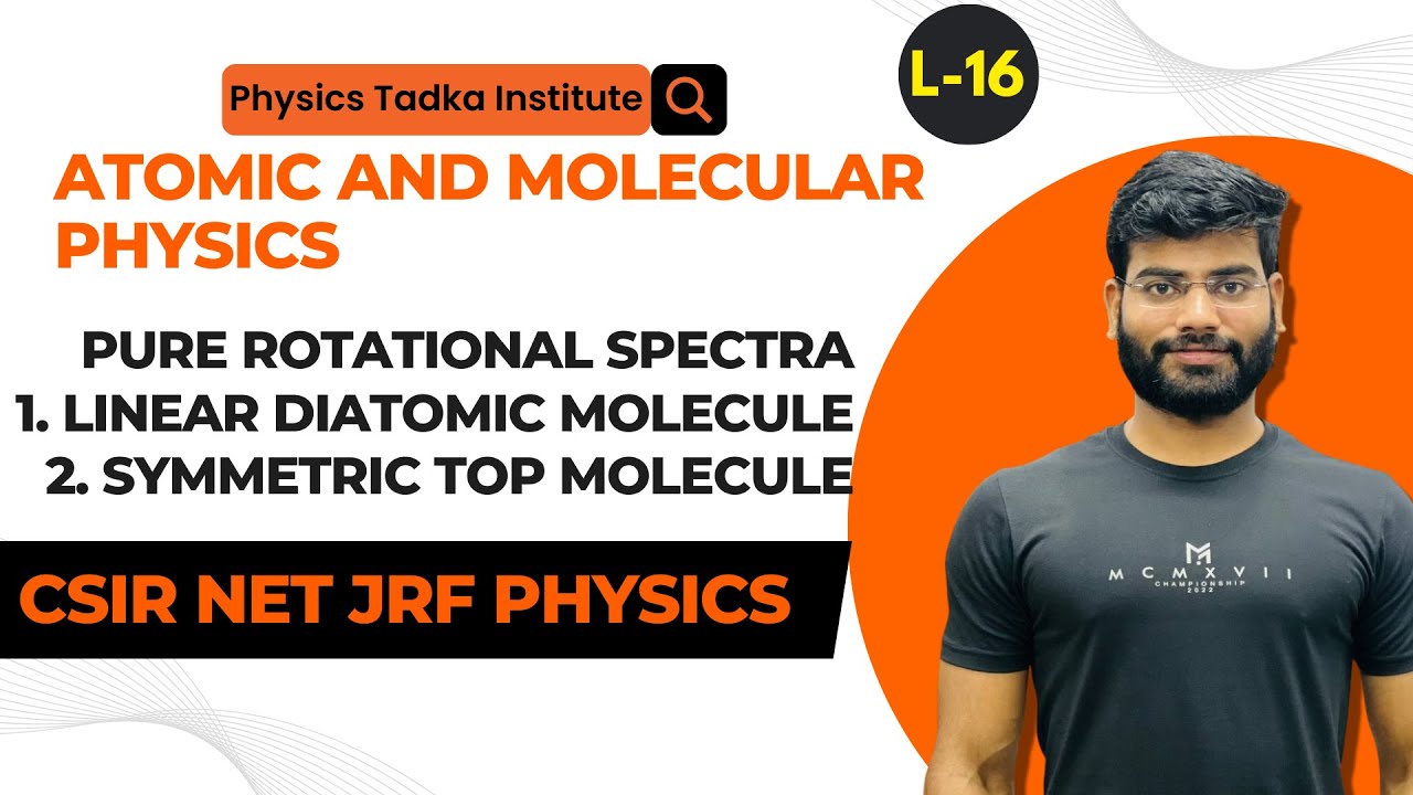 atomic and molecular physics| pure rotational spectra| linear and symmetric top molecule| csir net