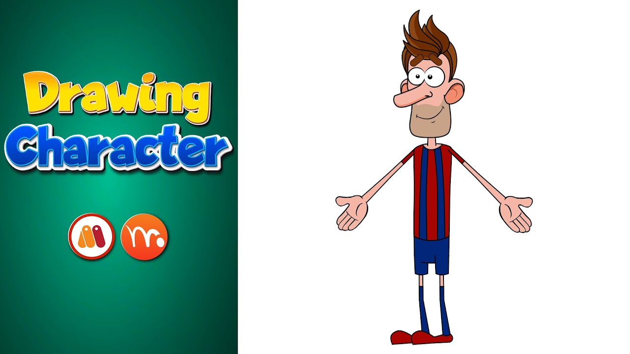 Drawing character | Part 1 | Moho | Rigged Animation