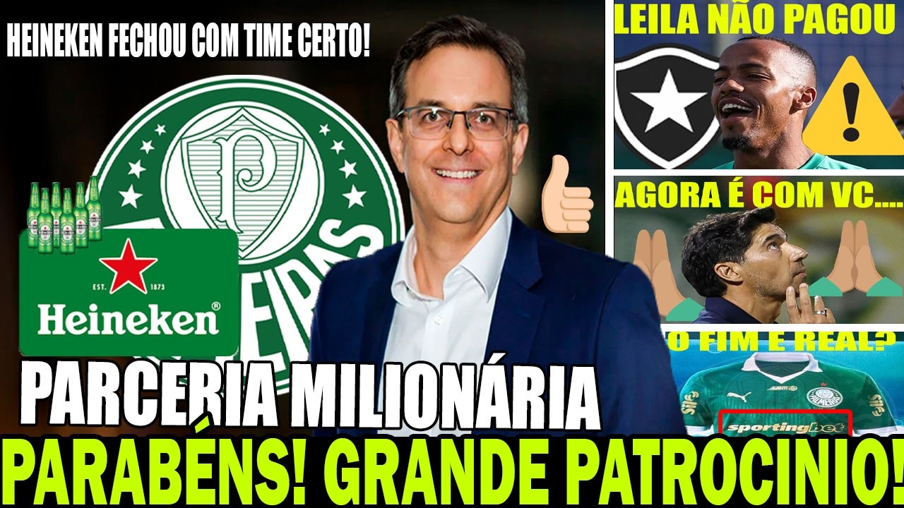 PALMEIRAS DECIDIU ANUNCIAR PRA TORCIDA! HElNEKEN COMEMORA! MARLON NÃO FOI PAGO! NEYMAR FORA DA SEMI