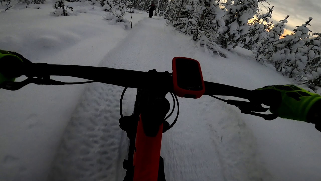 Ride fatbike and grooming fatbike-trails  in sweden Övertorneå
