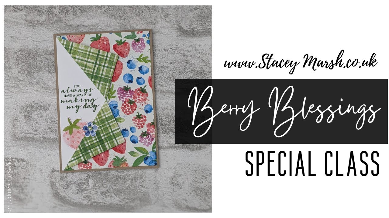 BERRY BLESSINGS SPECIAL CLASS CRUMB CAKE CARD WITH SPLIT DSP TECHNIQUE