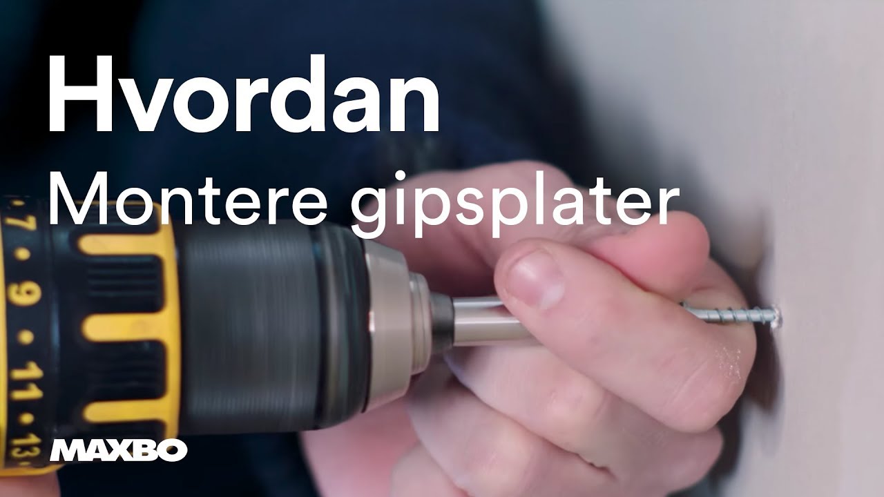 Hvordan montere gipsplater