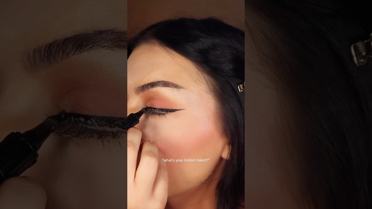 my hidden talent ✨🔪 #liner