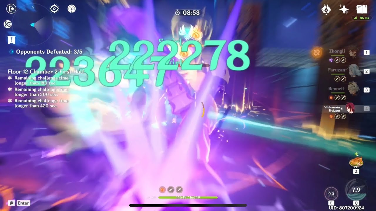 C6 Triple Crowned Heizou Hypercarry Spiral Abyss Floor 12 Chamber 2